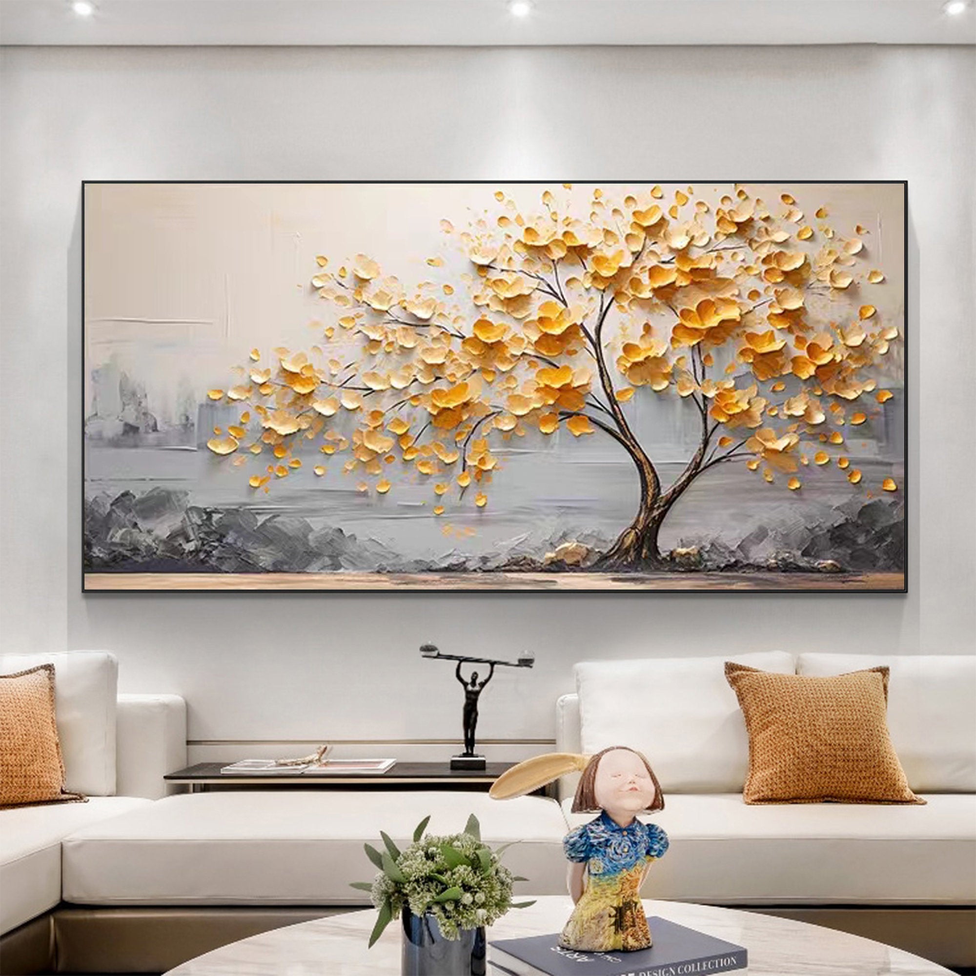 3D Impasto Tree of Life Oil Painting CZ0061 - Viral Wall Art